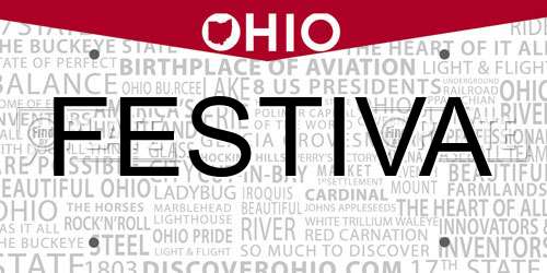 FESTIVA Ohio License Plate