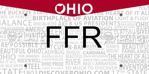 FFR Ohio License Plate