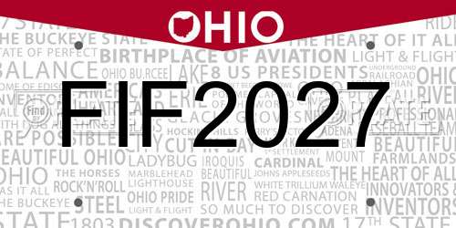 FIF2027 Ohio License Plate