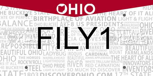 FILY1 Ohio License Plate