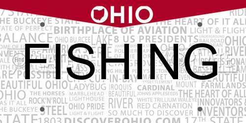 FISHING Ohio License Plate
