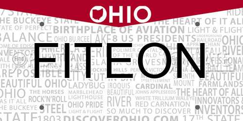 FITEON Ohio License Plate