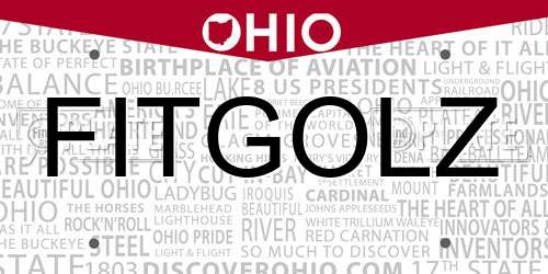 FITGOLZ Ohio License Plate
