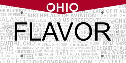 FLAVOR Ohio License Plate