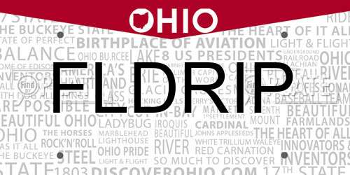 FLDRIP Ohio License Plate