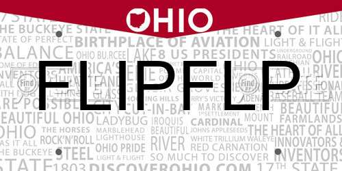 FLIPFLP Ohio License Plate