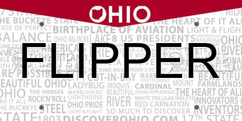 FLIPPER Ohio License Plate