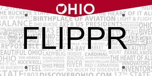 FLIPPR Ohio License Plate