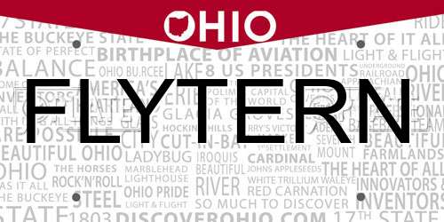 FLYTERN Ohio License Plate
