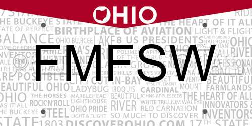 FMFSW Ohio License Plate