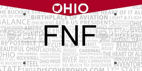 FNF Ohio License Plate