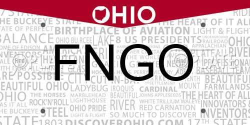 FNGO Ohio License Plate