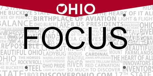 FOCUS Ohio License Plate
