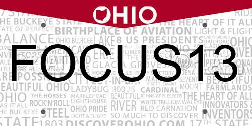 FOCUS13 Ohio License Plate