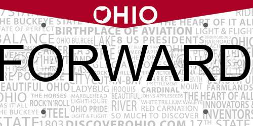 FORWARD Ohio License Plate