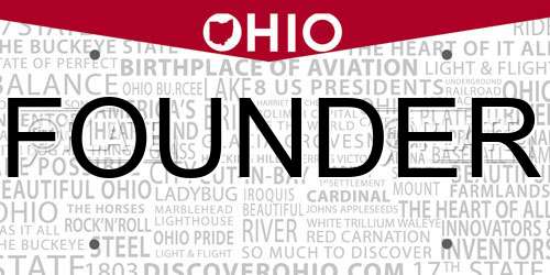FOUNDER Ohio License Plate