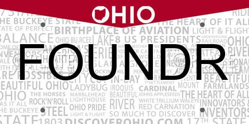 FOUNDR Ohio License Plate