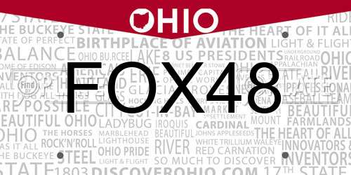 FOX48 Ohio License Plate