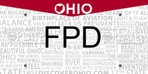 FPD Ohio License Plate