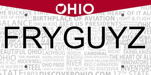 FRYGUYZ Ohio License Plate