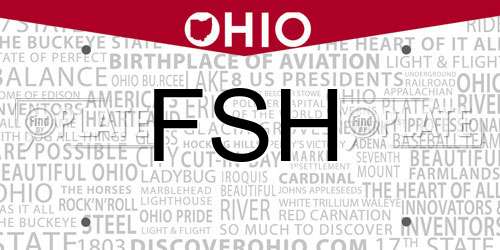 FSH Ohio License Plate