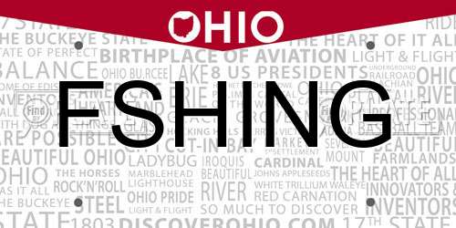 FSHING Ohio License Plate
