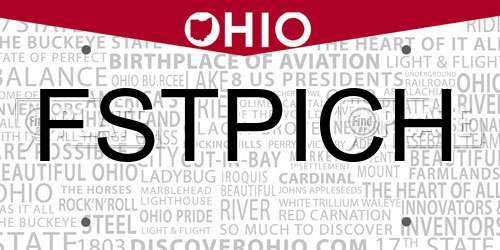 FSTPICH Ohio License Plate