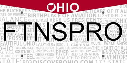 FTNSPRO Ohio License Plate