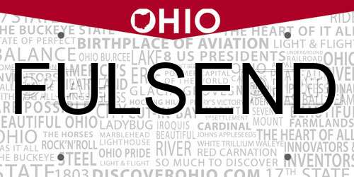 FULSEND Ohio License Plate