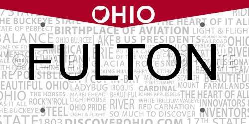 FULTON Ohio License Plate