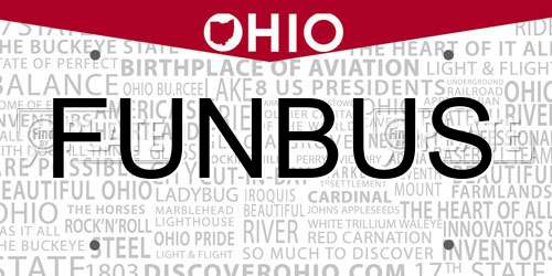 FUNBUS Ohio License Plate