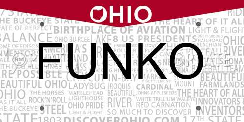 FUNKO Ohio License Plate