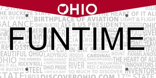 FUNTIME Ohio License Plate