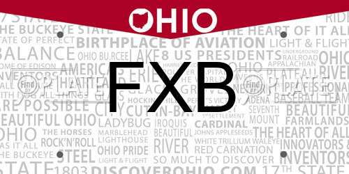 FXB Ohio License Plate