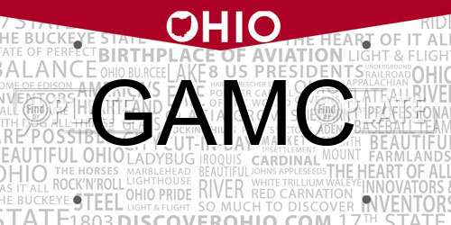 GAMC Ohio License Plate