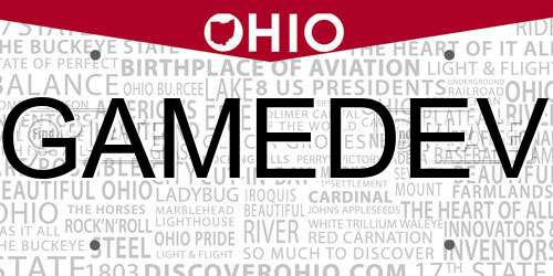 GAMEDEV Ohio License Plate