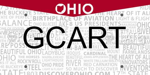 GCART Ohio License Plate