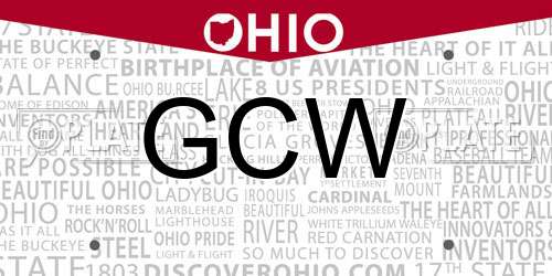 GCW Ohio License Plate