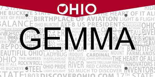 GEMMA Ohio License Plate