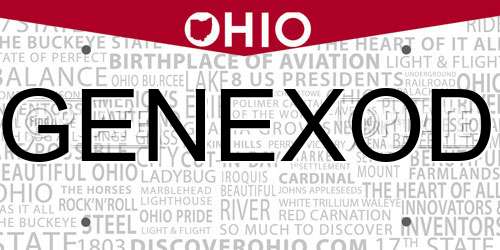 GENEXOD Ohio License Plate