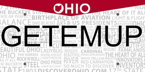 GETEMUP Ohio License Plate