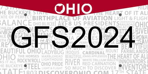 GFS2024 Ohio License Plate