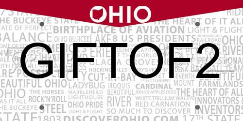 GIFTOF2 Ohio License Plate