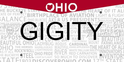 GIGITY Ohio License Plate