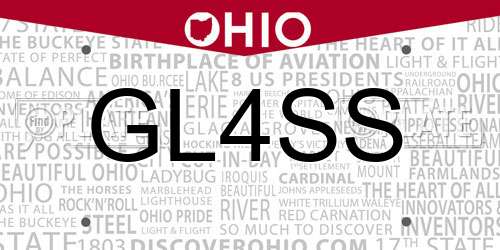 GL4SS Ohio License Plate