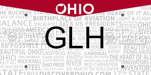GLH Ohio License Plate