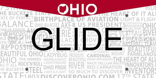 GLIDE Ohio License Plate