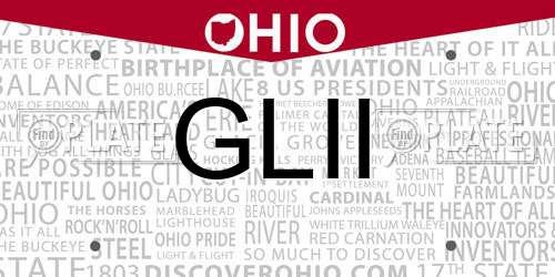 GLII Ohio License Plate