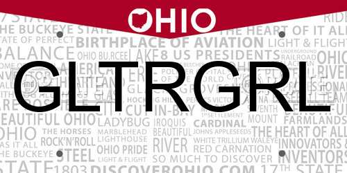 GLTRGRL Ohio License Plate