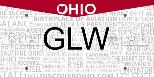 GLW Ohio License Plate